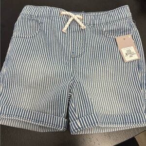 Primark Blue and White Striped Kids Shorts